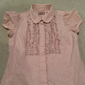 Juicy Couture Pink Ruffled Top